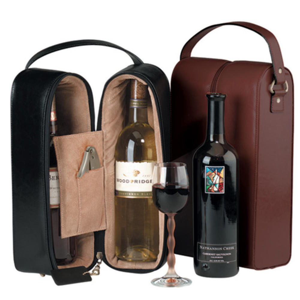 Royce Leather Double Wine Presentation Case