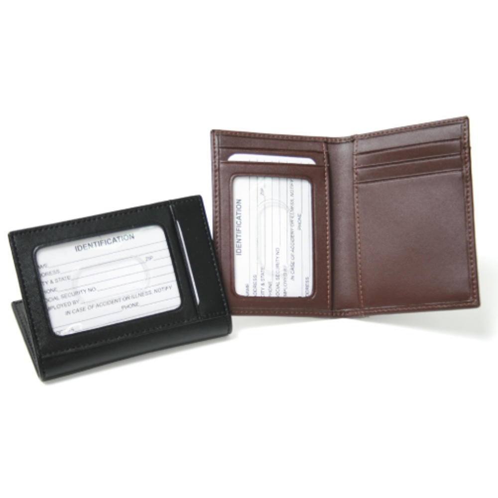 Royce Leather Card Case With Multi Windows
