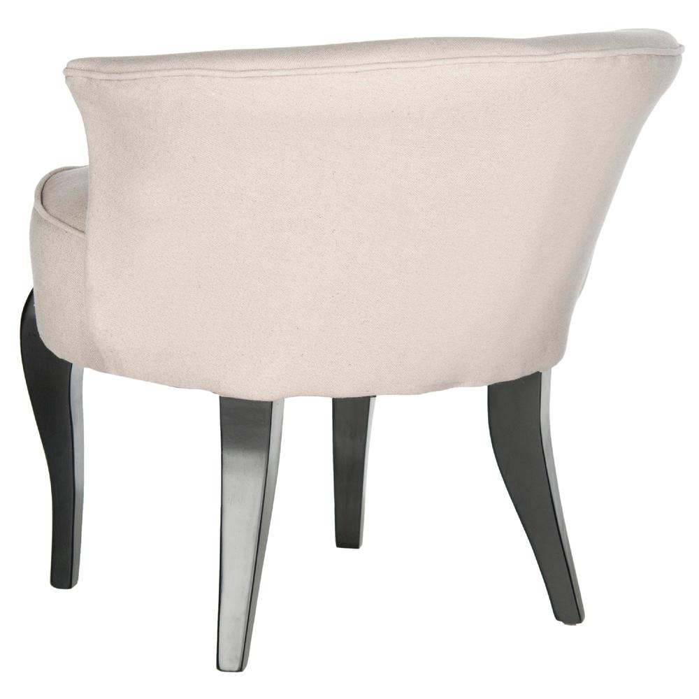Safavieh Mora French Leg Linen Vanity Chair