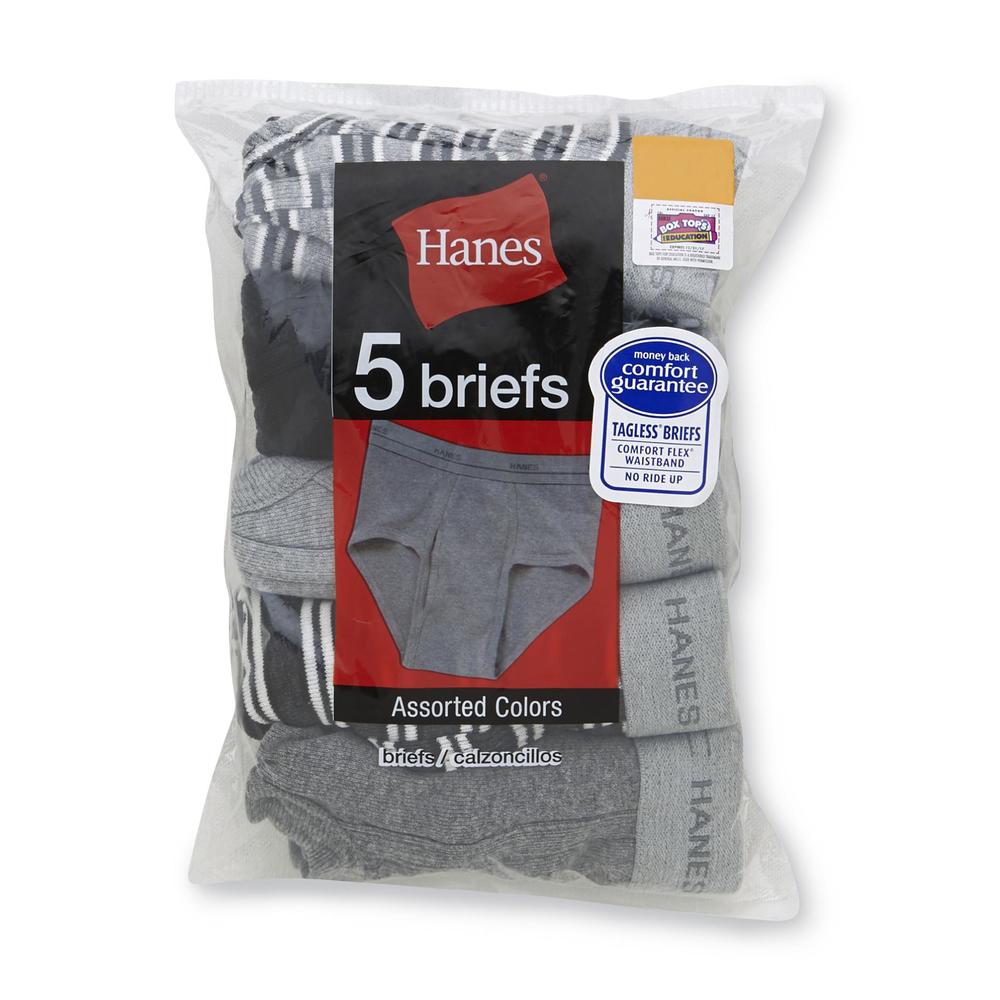 Hanes Boy's 5 Pk Cotton Briefs