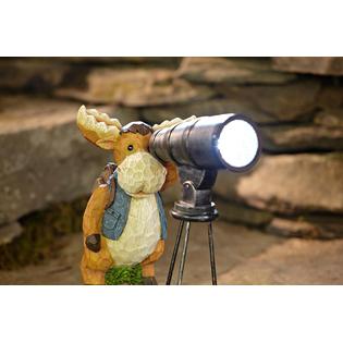Moose With Solar Telescope - Outdoor Living - Outdoor Decor - Lawn ...