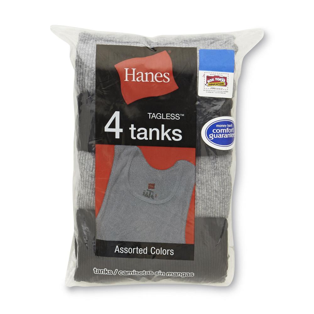Hanes Boys Dyed A-Shirt 4 Pack