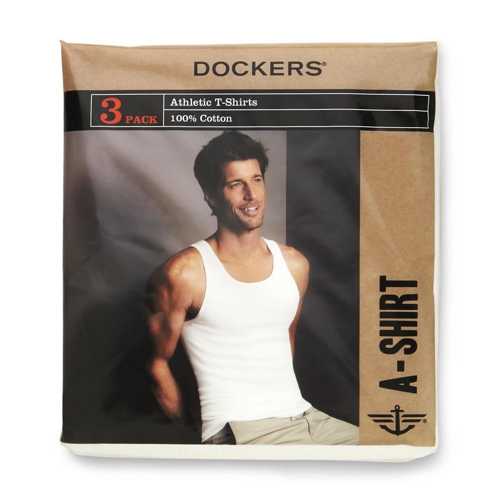Dockers Men's 3-Pack Sleeveless Undershirts