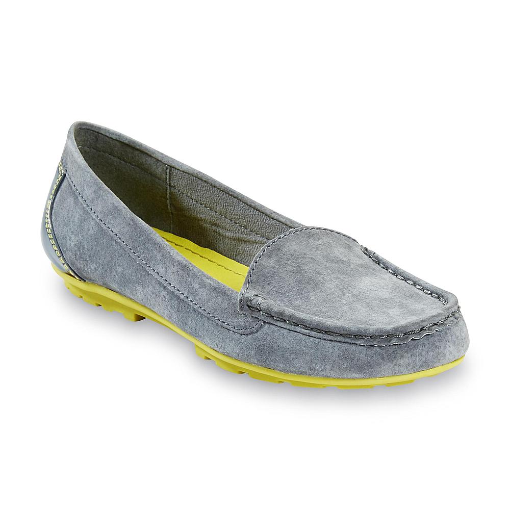 Wear Ever Women's Casual Kammey Gray Genuine Suede Loafer