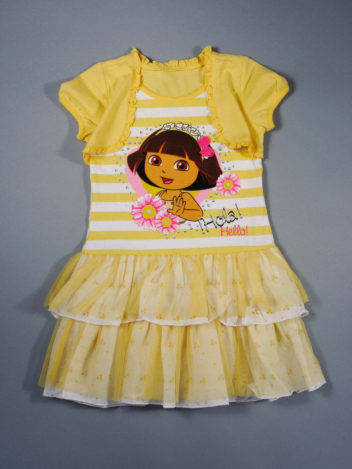 Nickelodeon Dora the Explorer Girl's Mock Shrug Dress