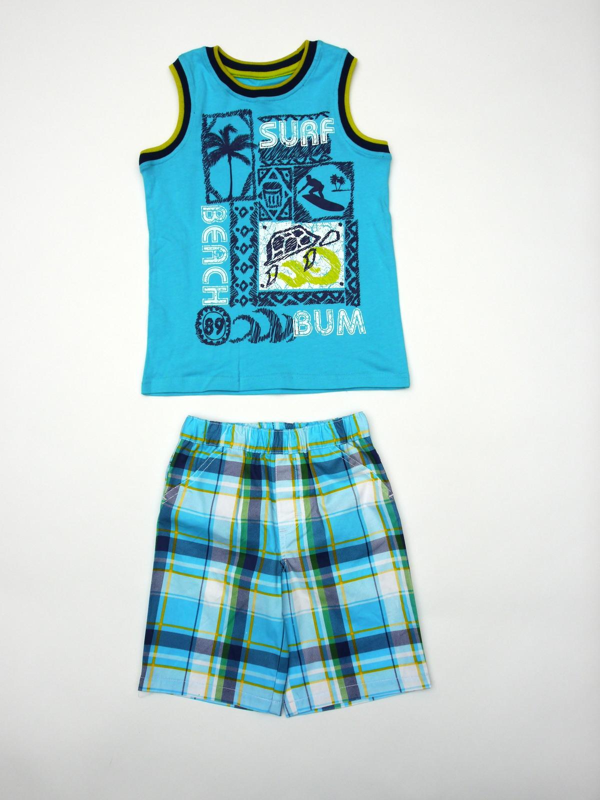 Little Rebels Boy's Graphic Tank Top & Shorts Set - Surf Bum