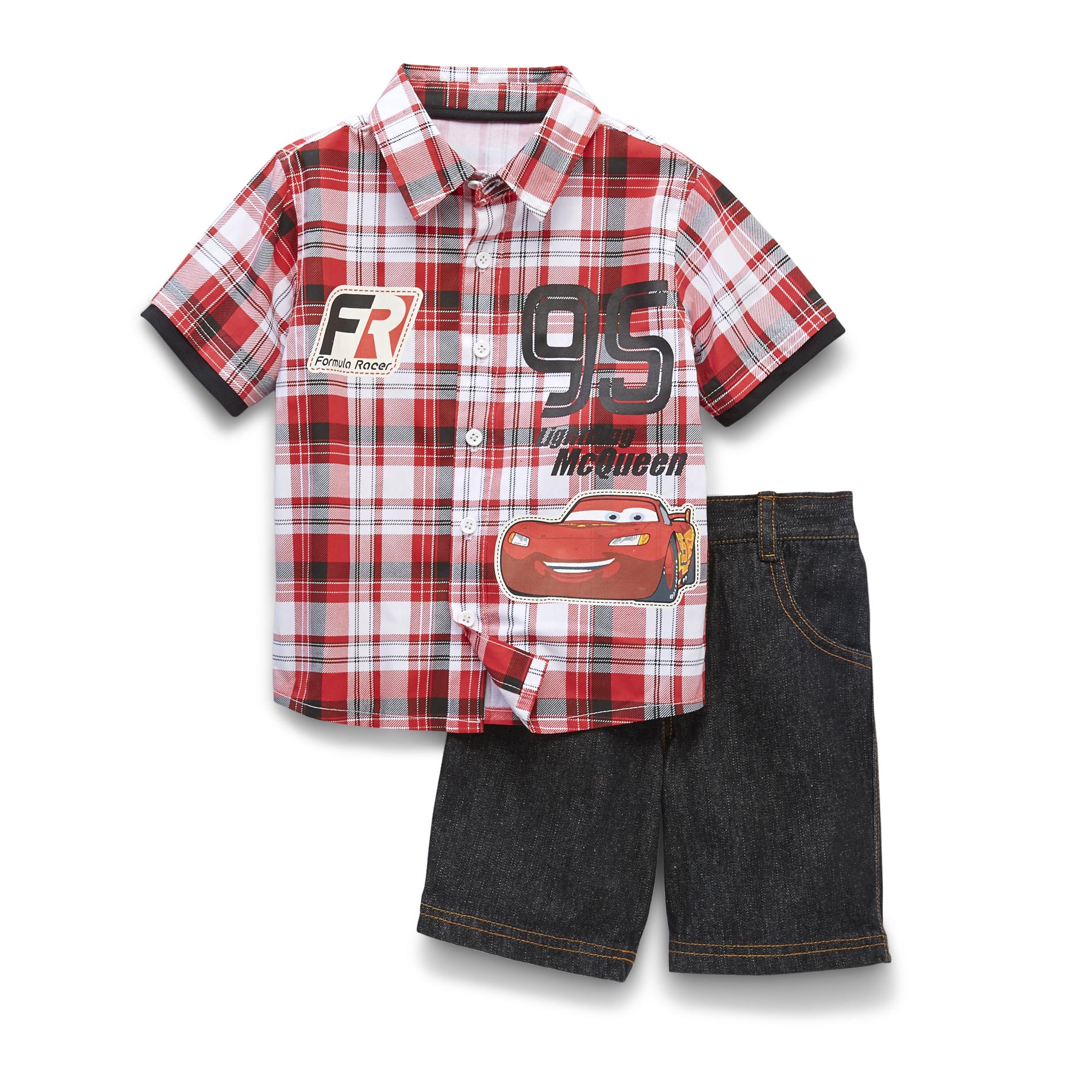 Disney Cars Toddler Boy's Shirt & Shorts - Lightning McQueen