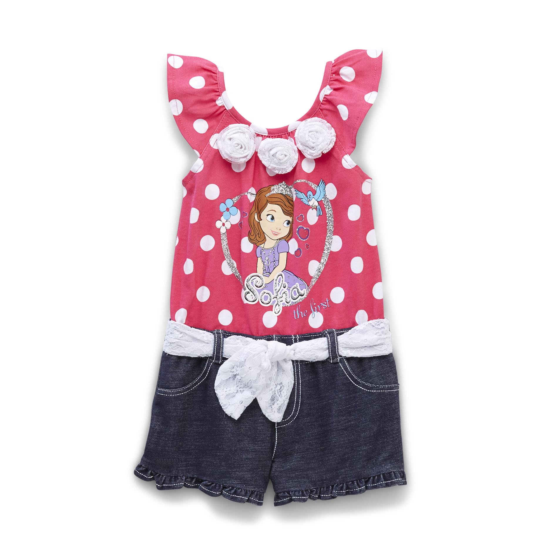 Disney Princess Toddler Girl's Romper - Sofia The First