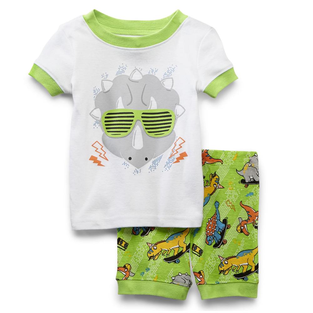 Joe Boxer Infant & Toddler Boy's Pajama T-Shirt & Shorts - Skateboarding Dinos