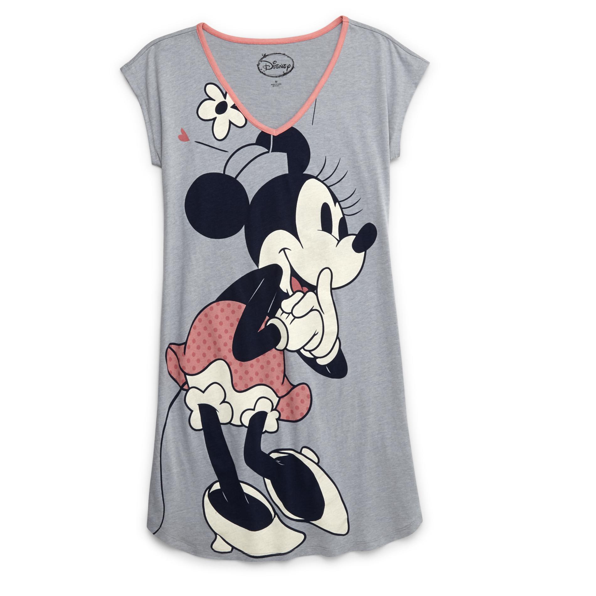 Disney Women's Cap Sleeve Sleep Shirt - Minnie Mouse