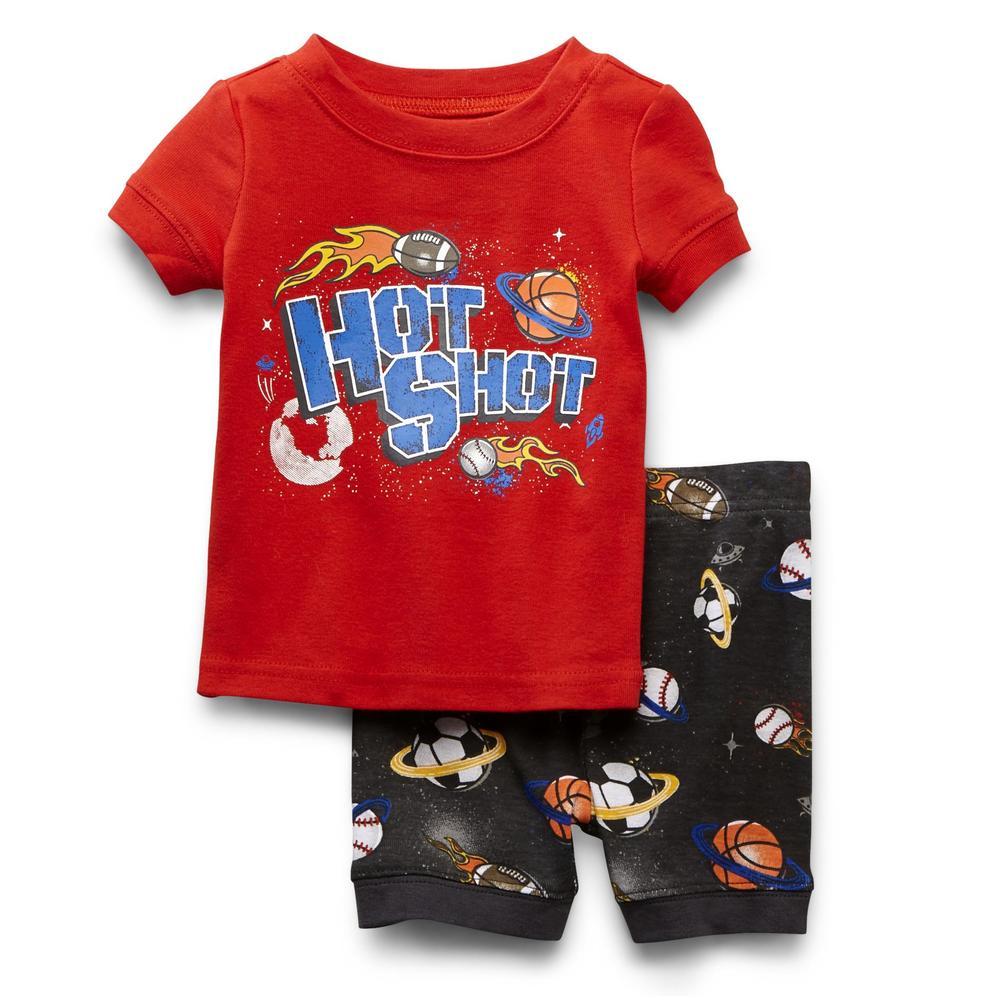 Joe Boxer Infant & Toddler Boy's Pajama T-Shirt & Shorts - Sports in Outer Space
