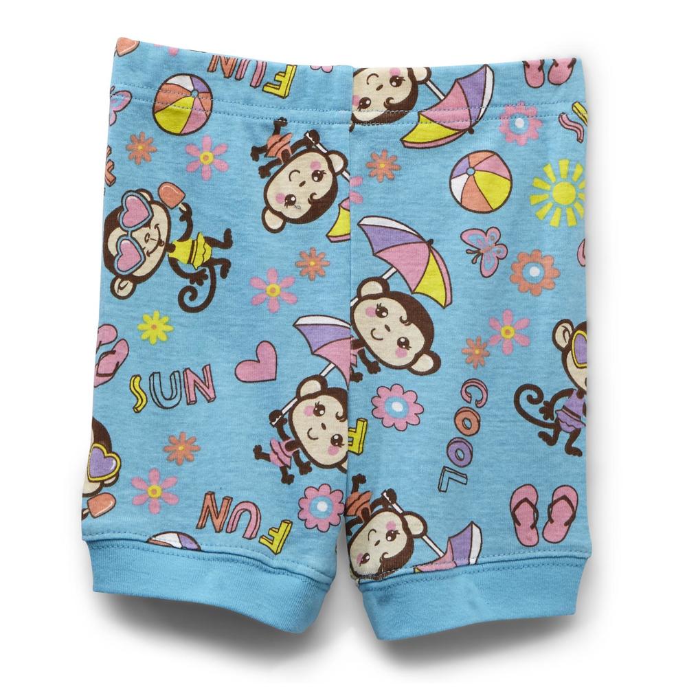 Joe Boxer Infant & Toddler Girl's Pajama Top & Shorts - Monkey