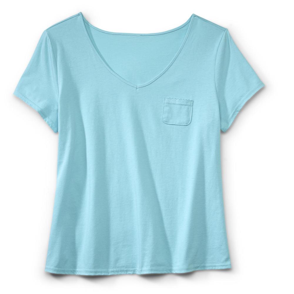 Pink K Women's Pajama Shirt & Capri Pants Set Daisy