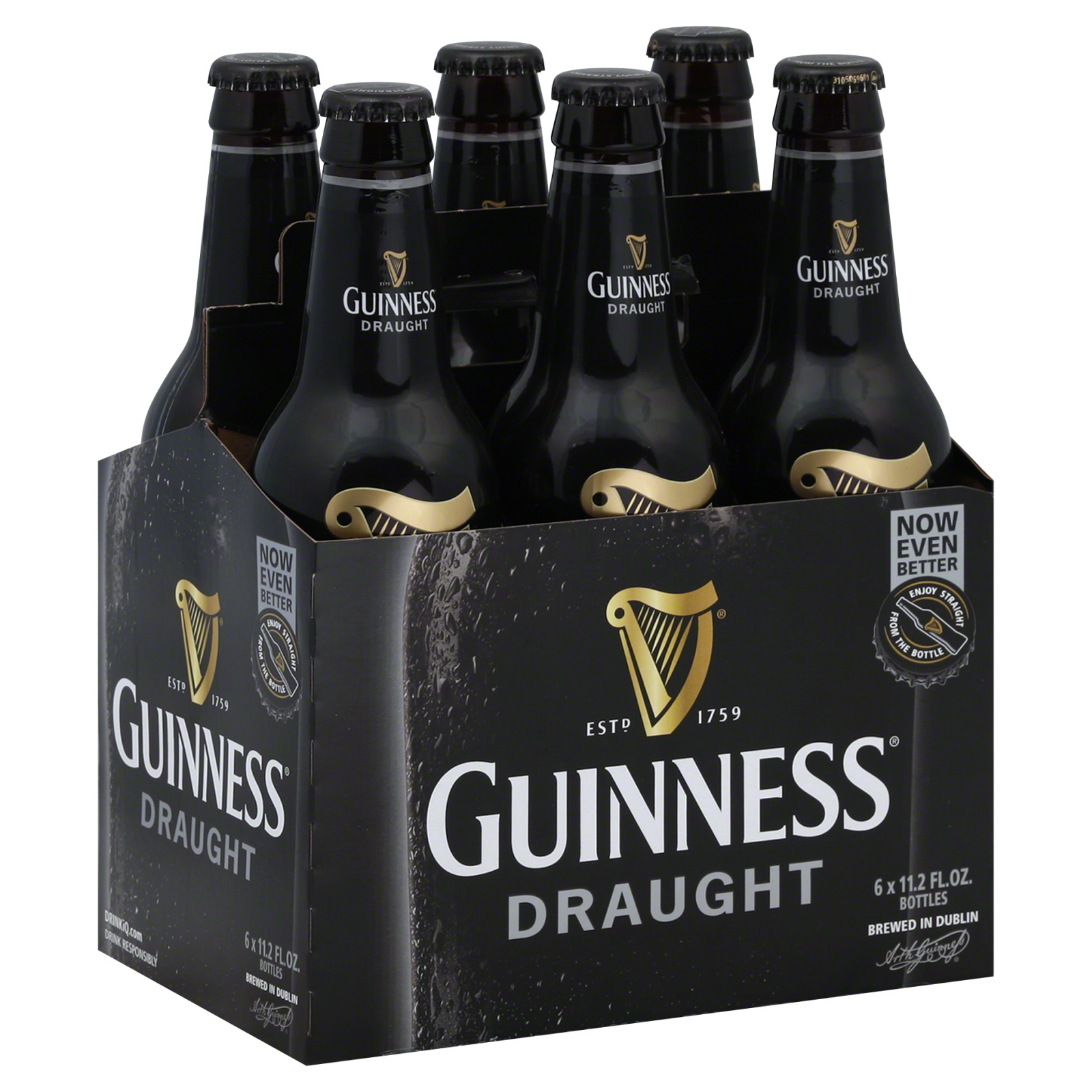 Guiness Draught Beer, 6 - 11.2 fl. oz. bottles