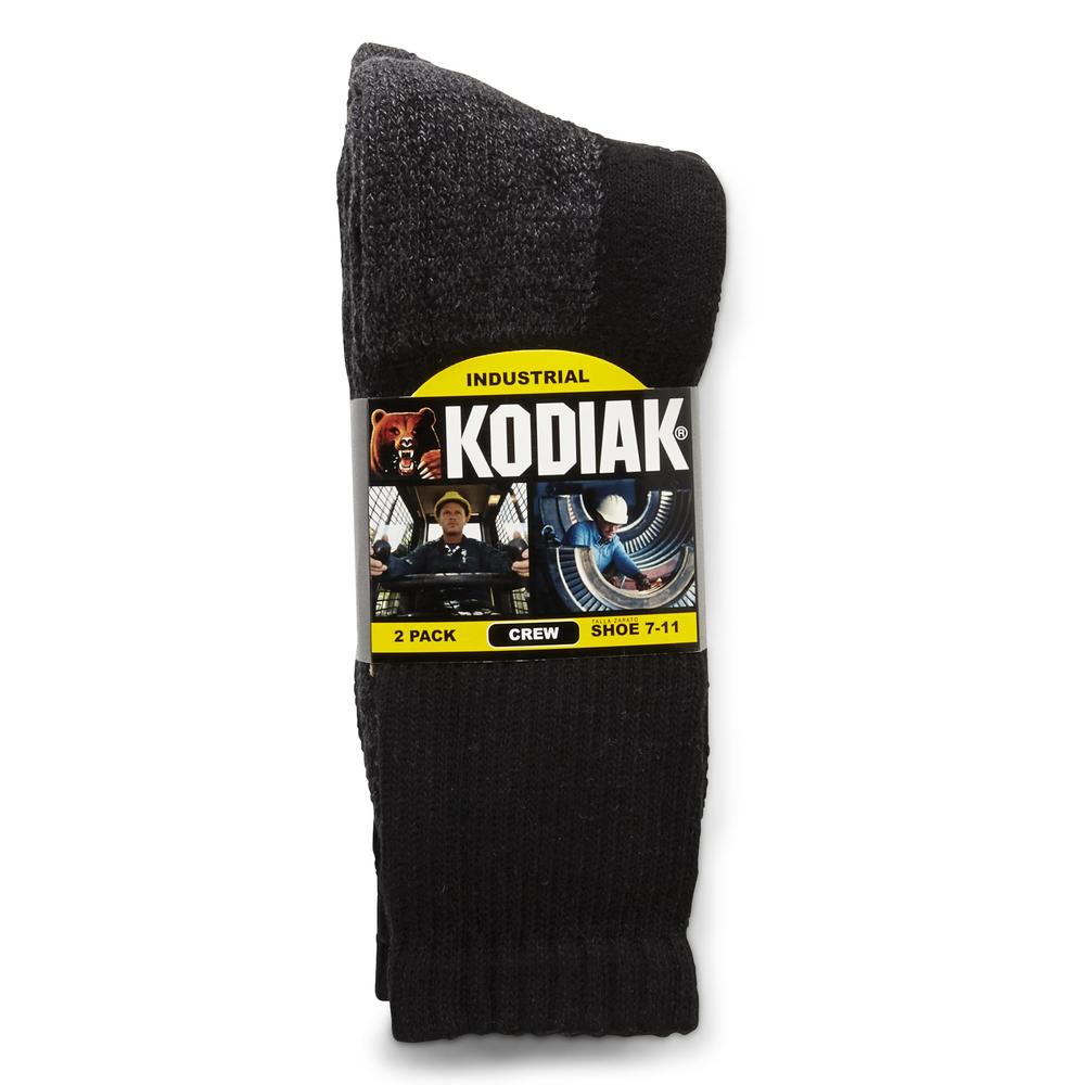 Kodiak Men&#39;s Steel Toe Protection Crew Sock - 2 Pair Pack