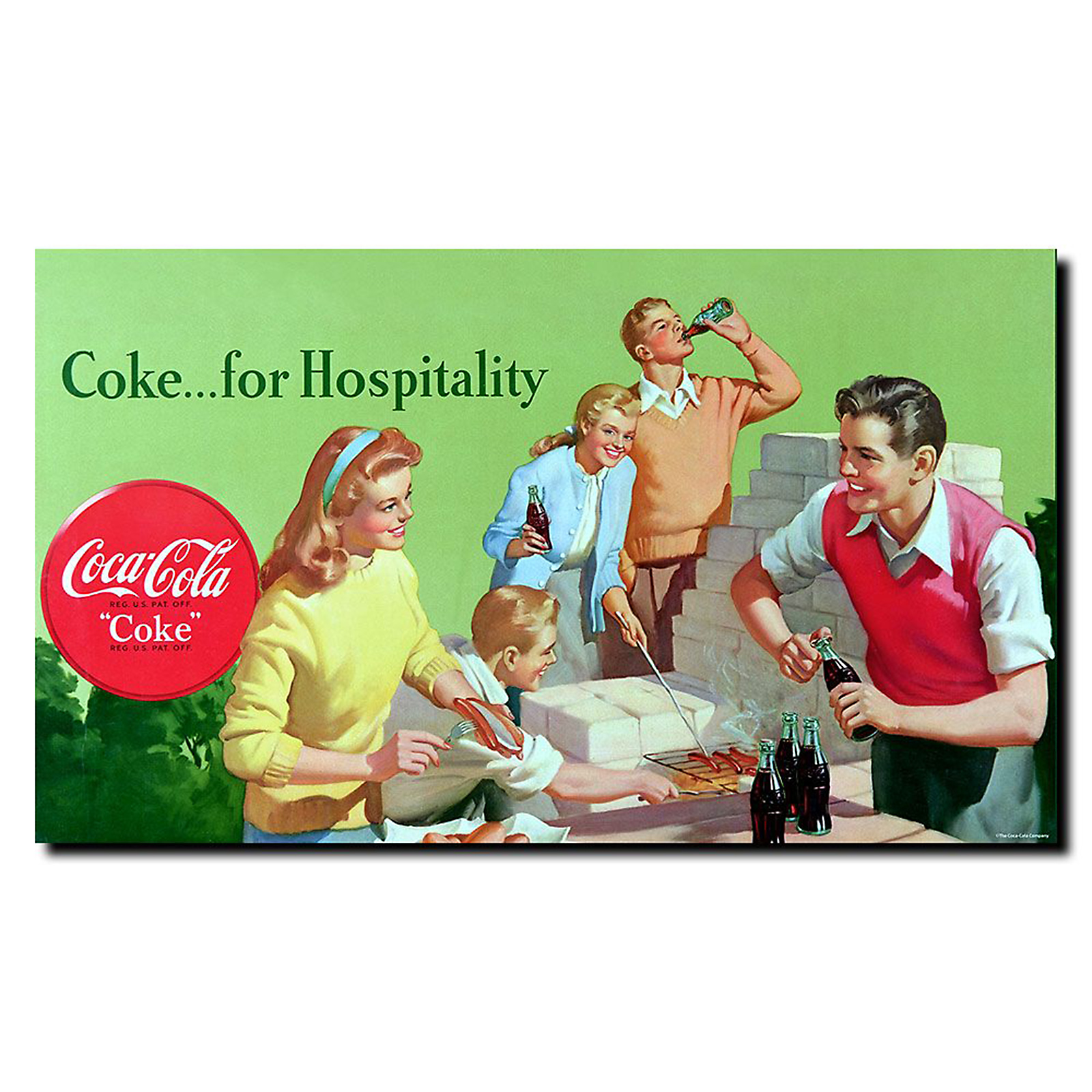 Trademark Global 14x24 inches Coke for Hospitality