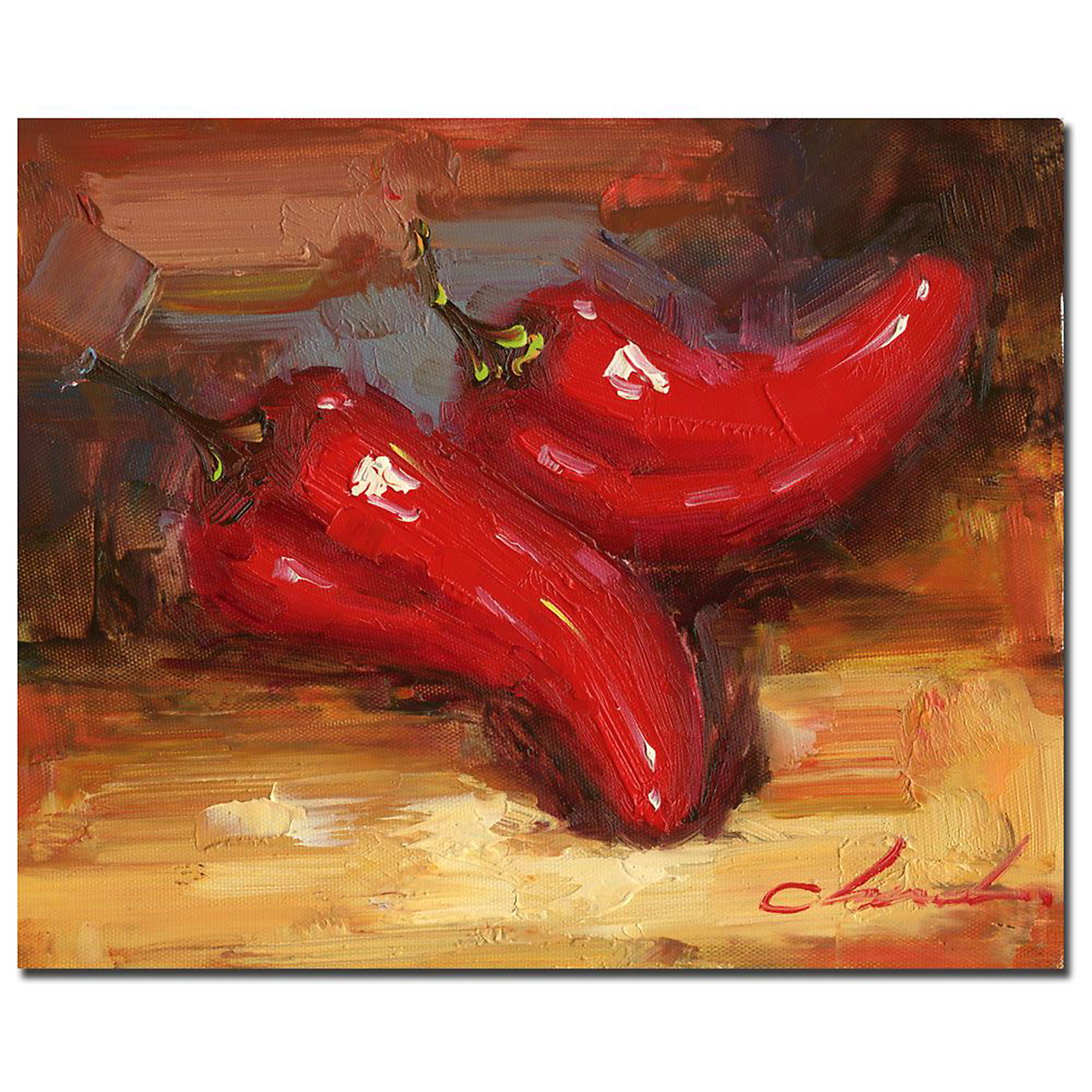 Trademark Global 26x32 inches "Chili Peppers"
