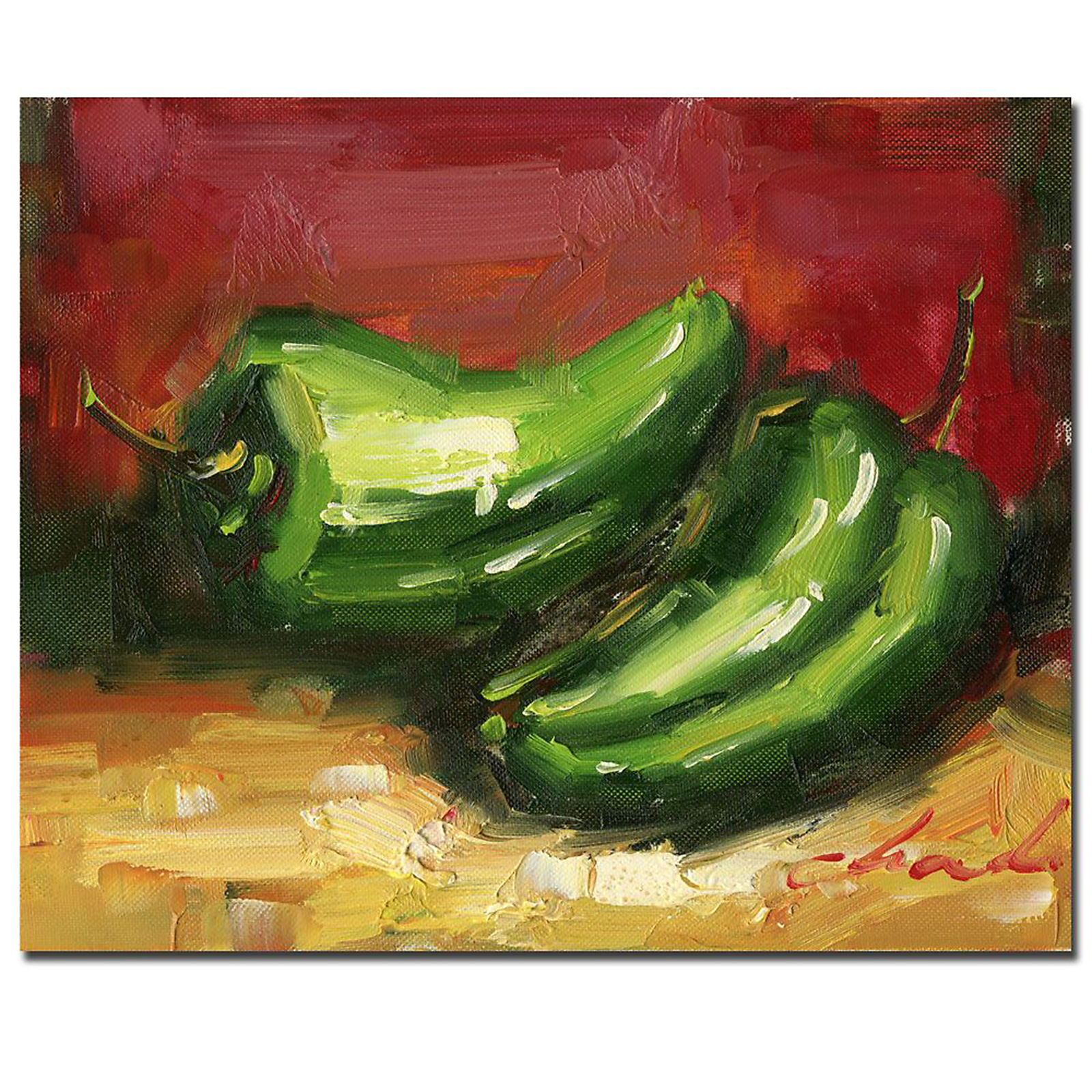 Trademark Global 26x32 inches "Jalopeno Peppers"