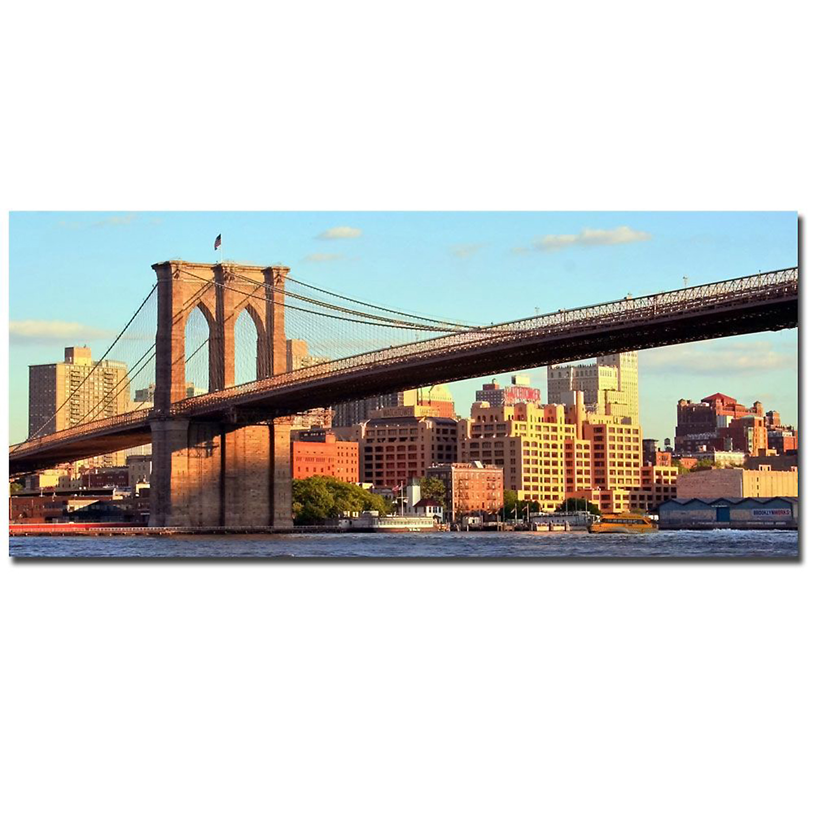 Trademark Global CATeyes 'Brooklyn Sunset' 14" x 32" Canvas Art