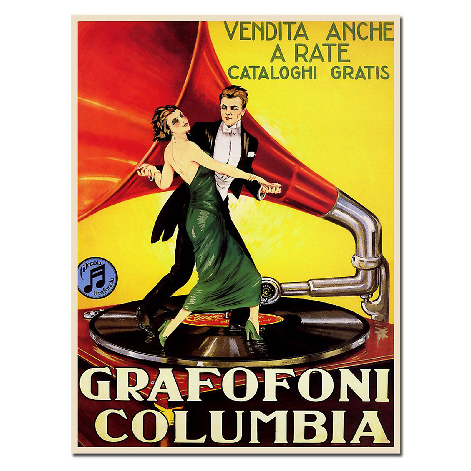Trademark Global 14x19 inches "Grafafoni Columbia"
