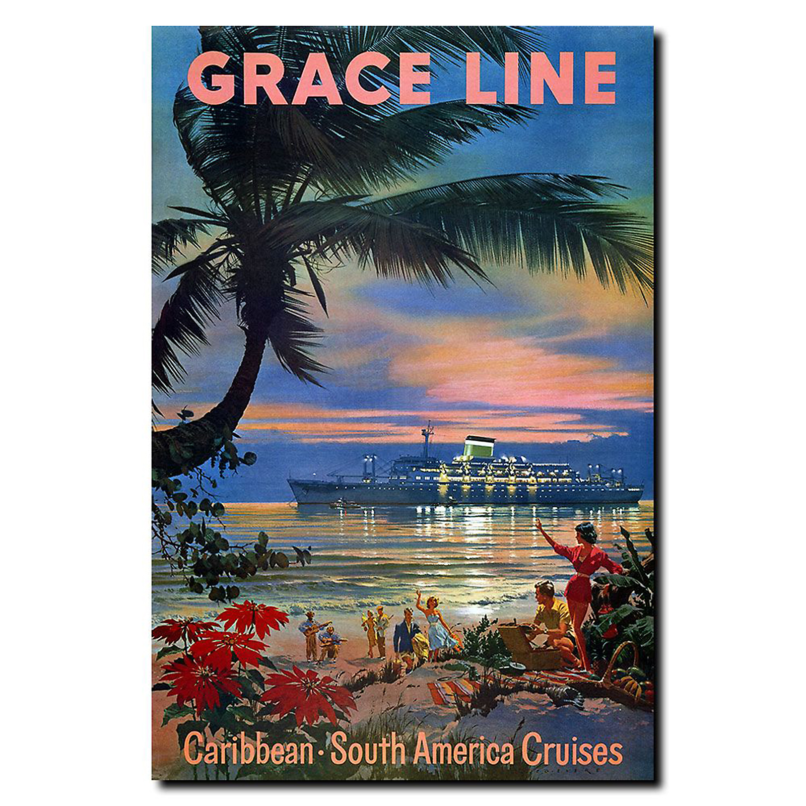 Trademark Global 18x24 inches "Grace Line Cruises"