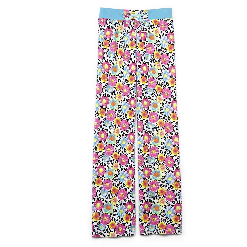 Joe Boxer Women's Microterry Pajama Pants - Leopard Print