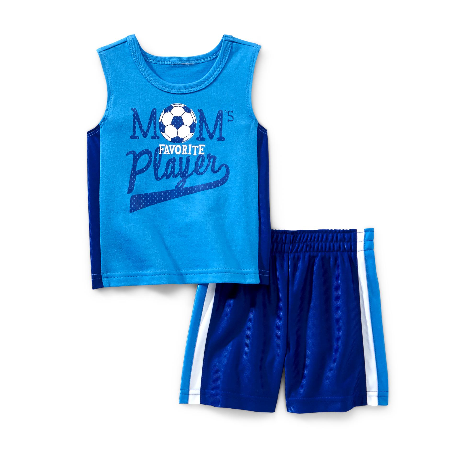 Small Wonders Newborn Boy's Shirt & Shorts - Favorite Player