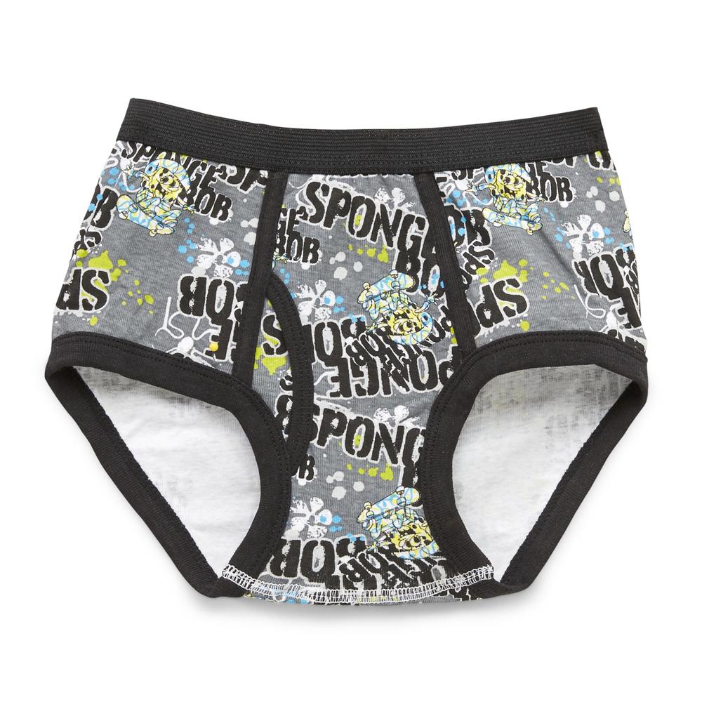 Nickelodeon Boy&#8217;s Underwear 5pk Brief SpongeBob White/Yellow