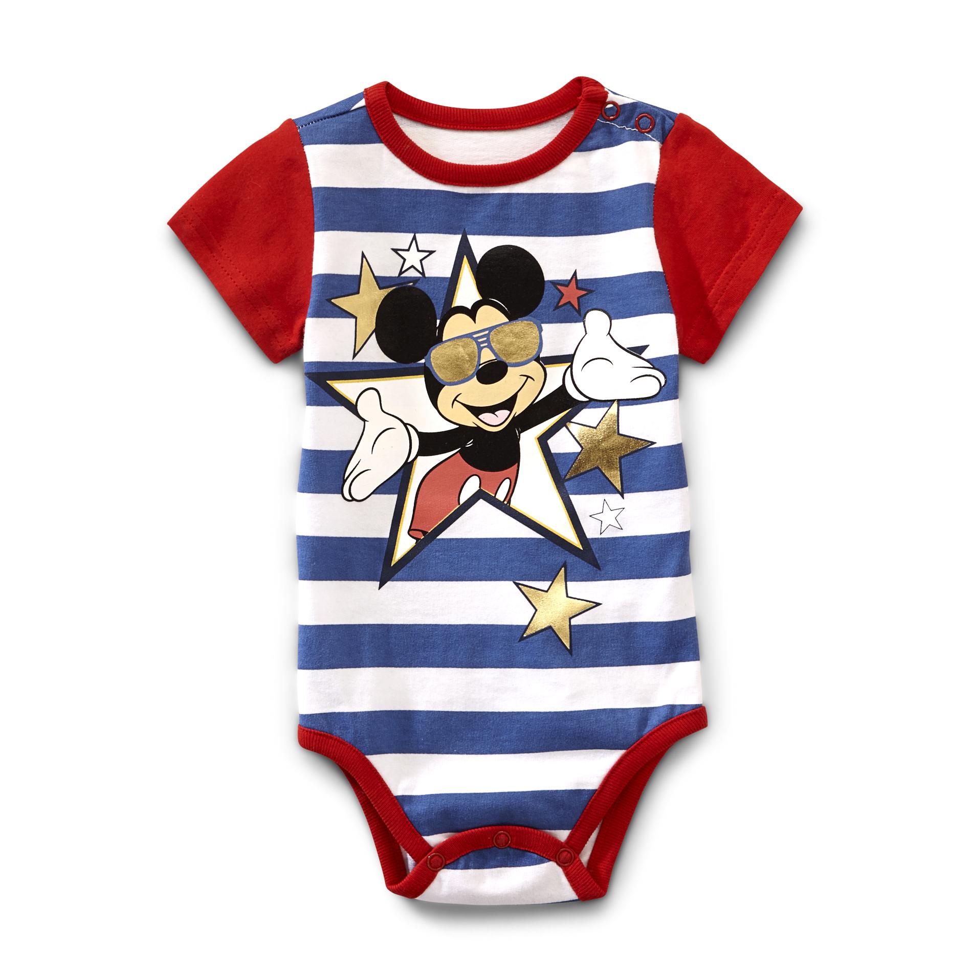 Disney Mickey Mouse Newborn & Infant Boy's Bodysuit - Striped