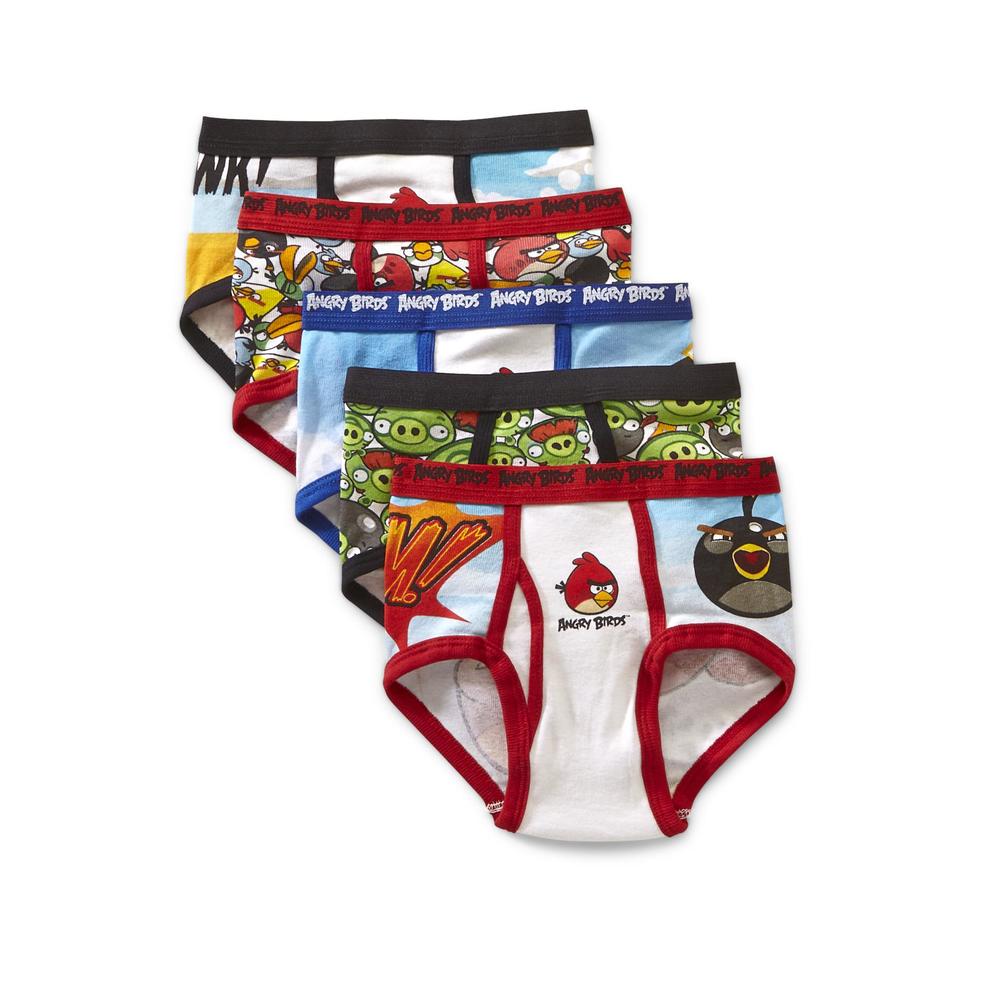Fruit of the Loom Boys' 5 Pack Angry Birds Brief