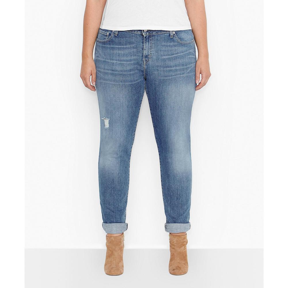 Levi's Women's Plus Mid Rise Skinny Jeans - Faded Wash
