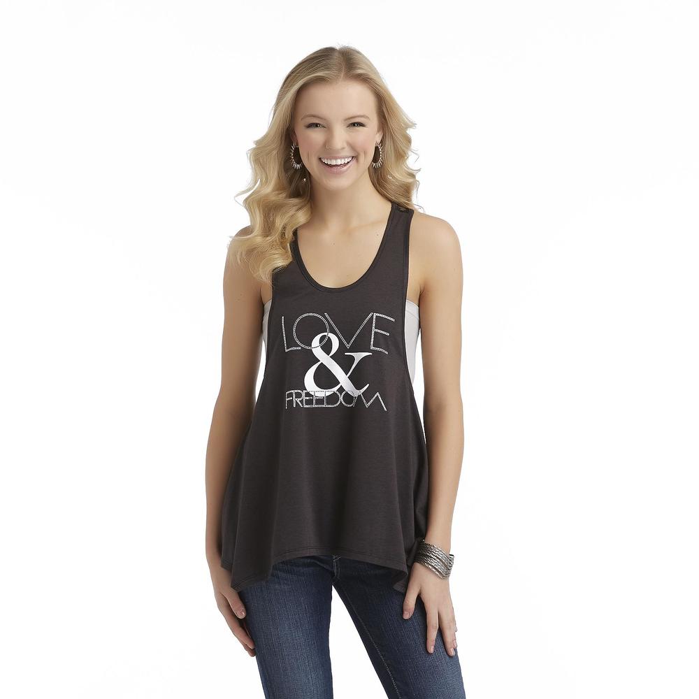 True Freedom Junior's Lucy Lace Racerback Tank Top - Love & Freedom