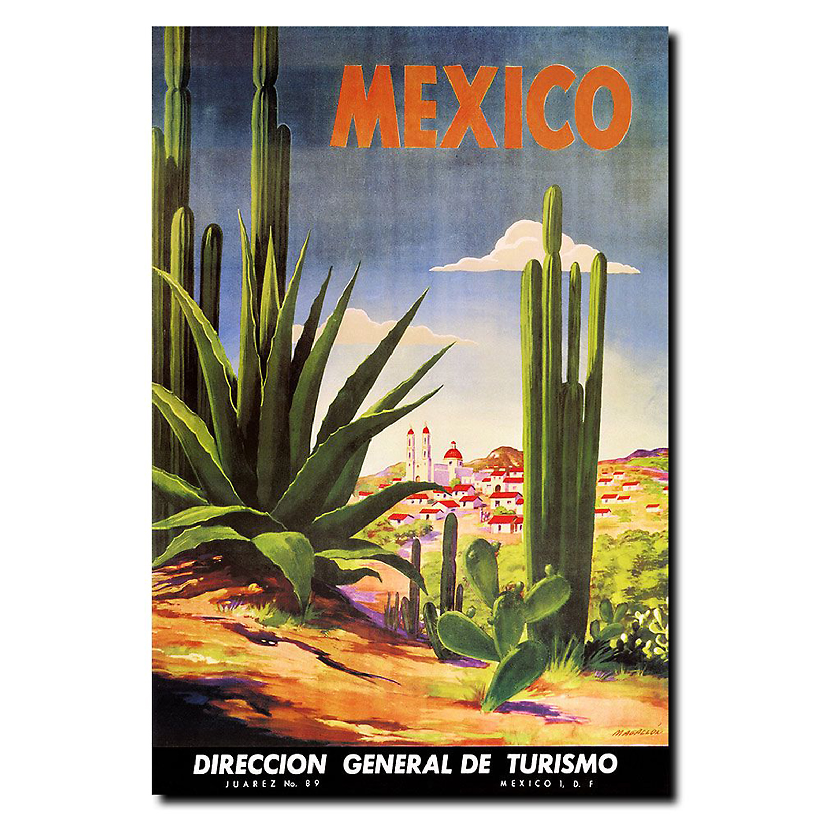 Trademark Global 18x24 inches "Mexico Cacti"