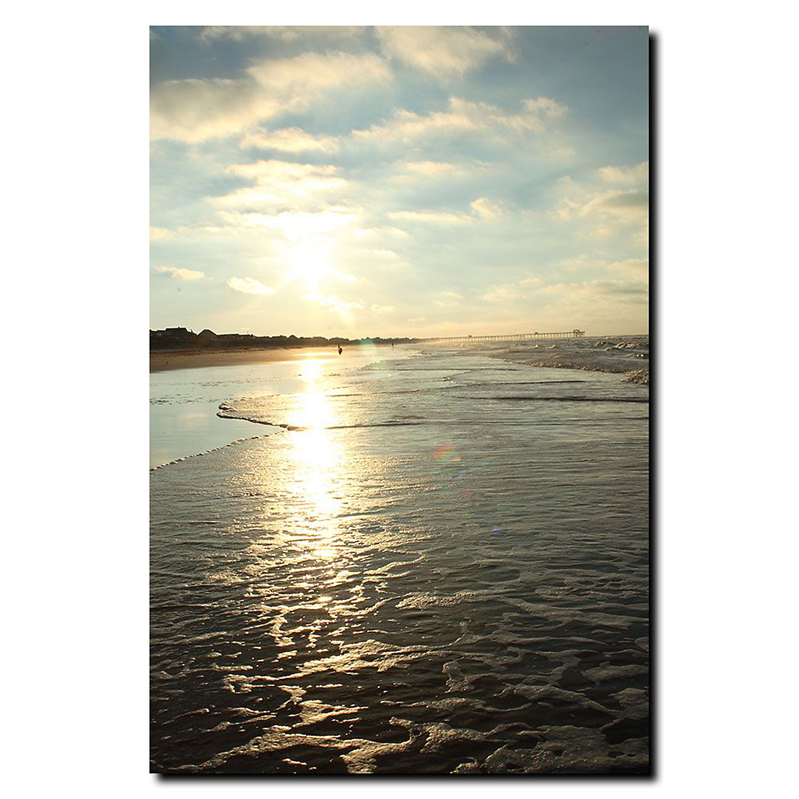 Trademark Global Cary Hahn 'Beach Sunset' 24" x 32" Canvas Art