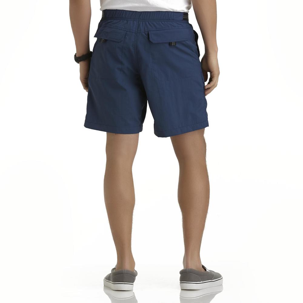 Basic Editions Men's Packable Belted Hiking Shorts