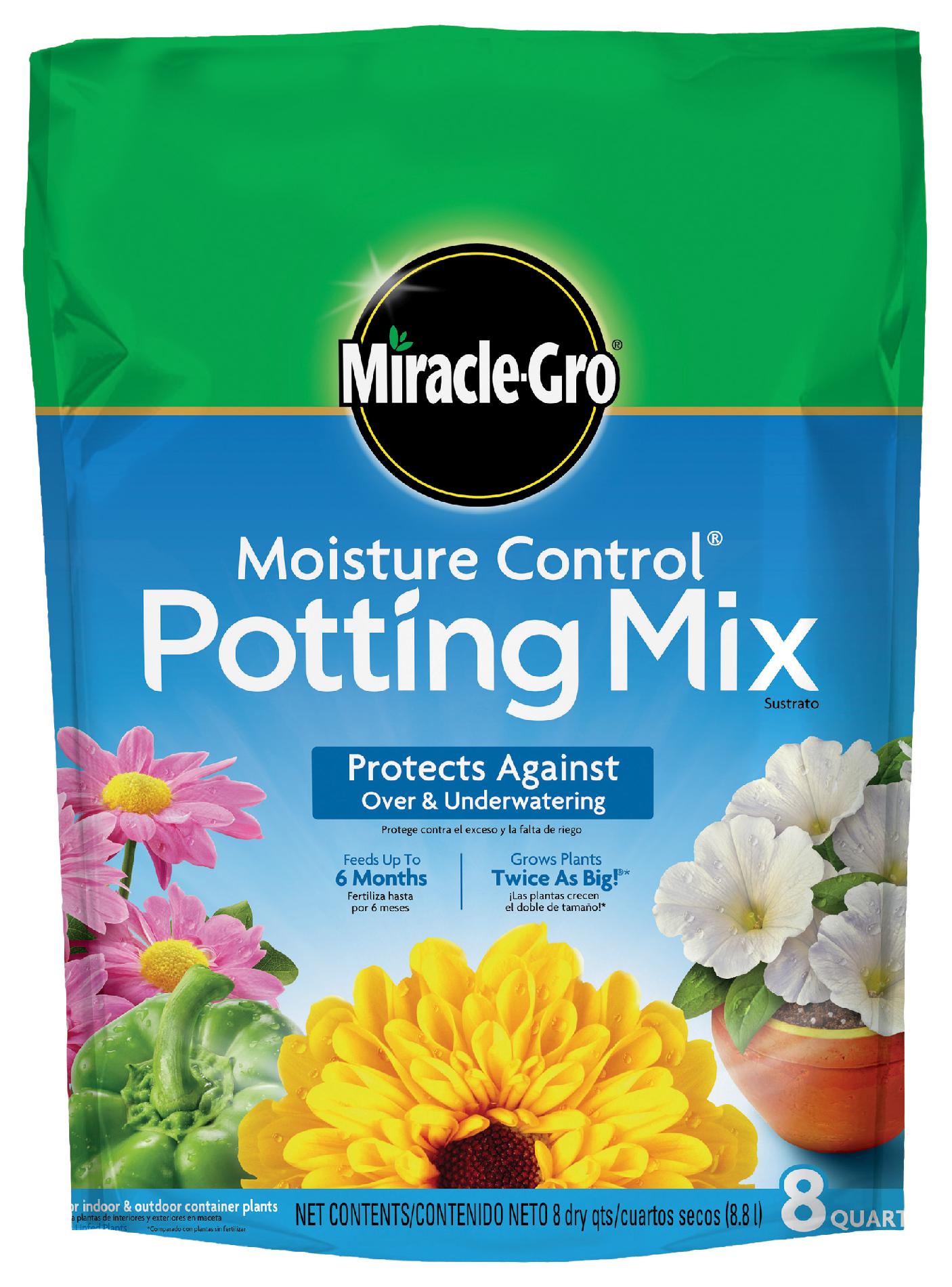 Miracle Grow 75578300 Moisture Control Potting Mix - 8 qt.