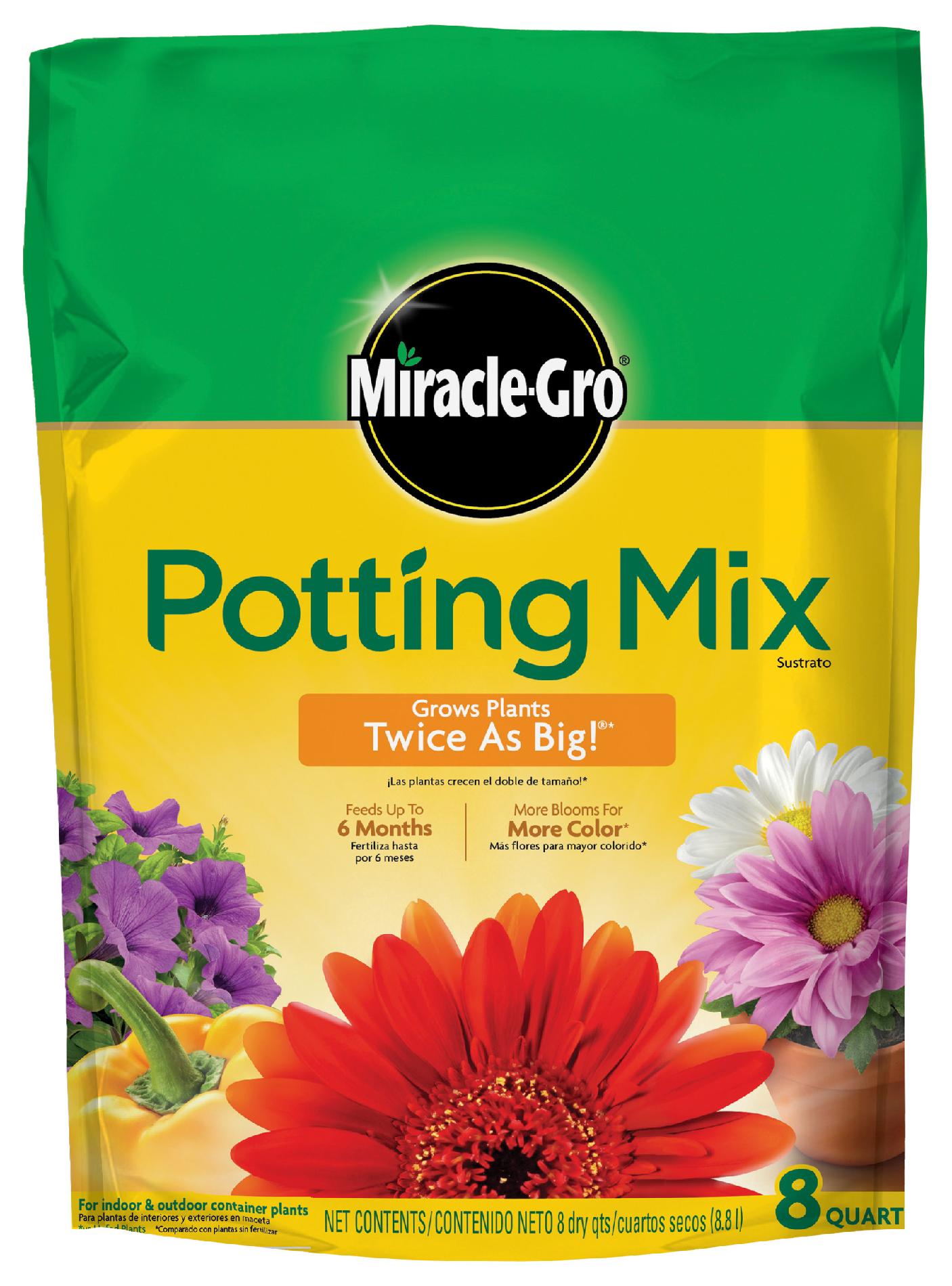 Miracle Grow 75678300 Potting Mix - 8 qt.