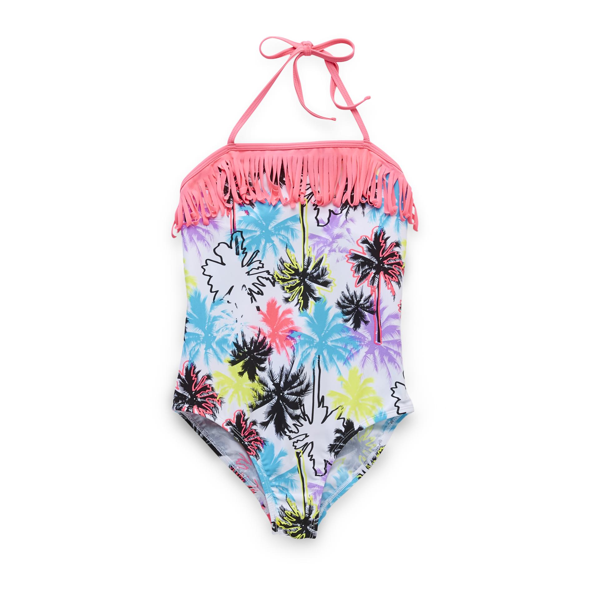 Joe Boxer Girl's Swimsuit - Palm Print