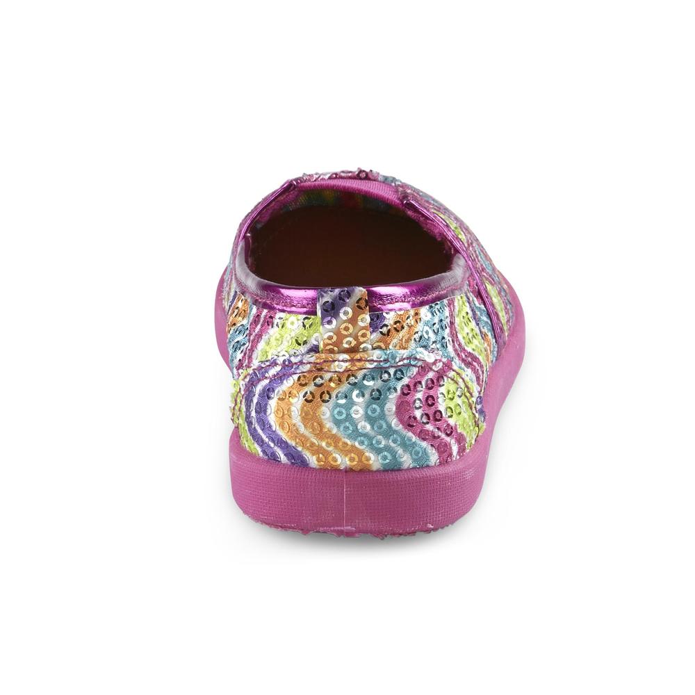 Joe Boxer Girl's Casual Shoe Brooklyn - Multicolor Chevron Striped