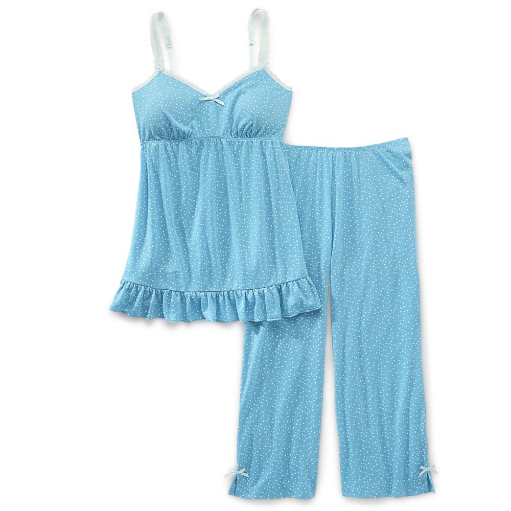 Joe Boxer Women's Lace Camisole & Pajama Pants - Mini Stars