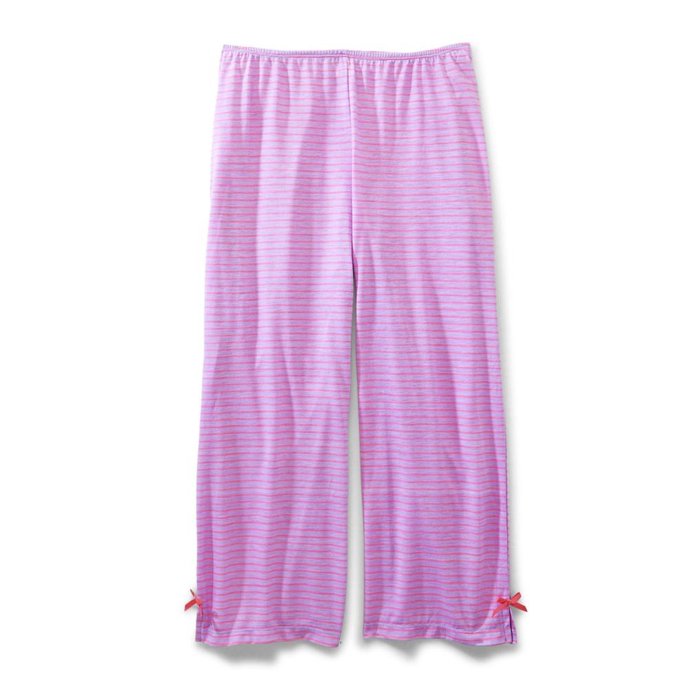 Joe Boxer Women's Lace Camisole & Pajama Pants - Striped