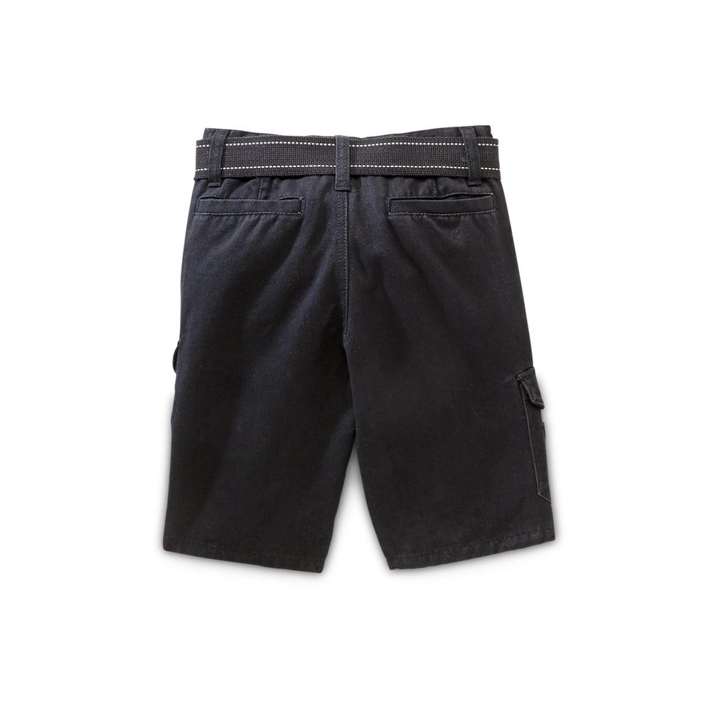 U.S. Polo Assn. Boy's Twill Cargo Shorts & Belt
