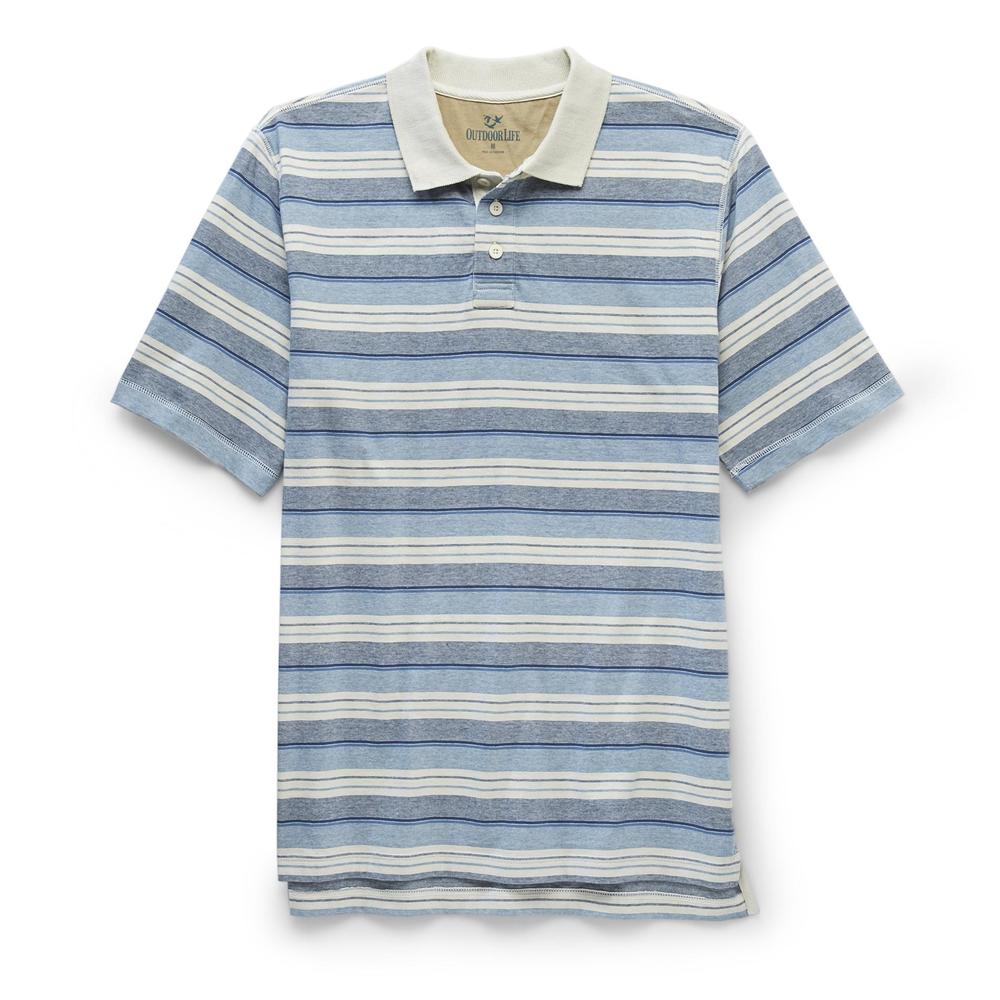 Outdoor Life Men's Big & Tall Polo Shirt - Striped
