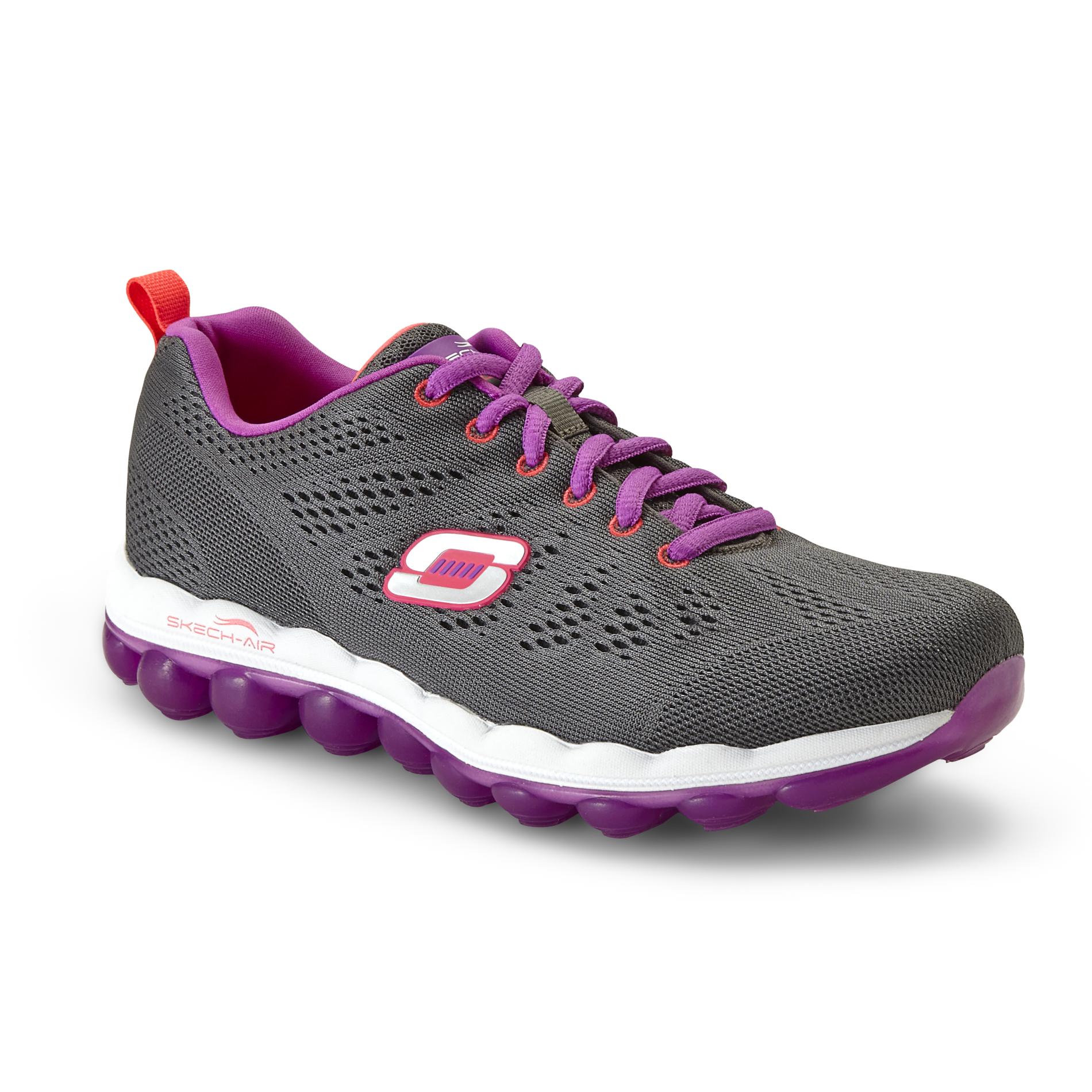 Skechers Women's Skech-Air Inspire Gray/Purple Athletic Shoes