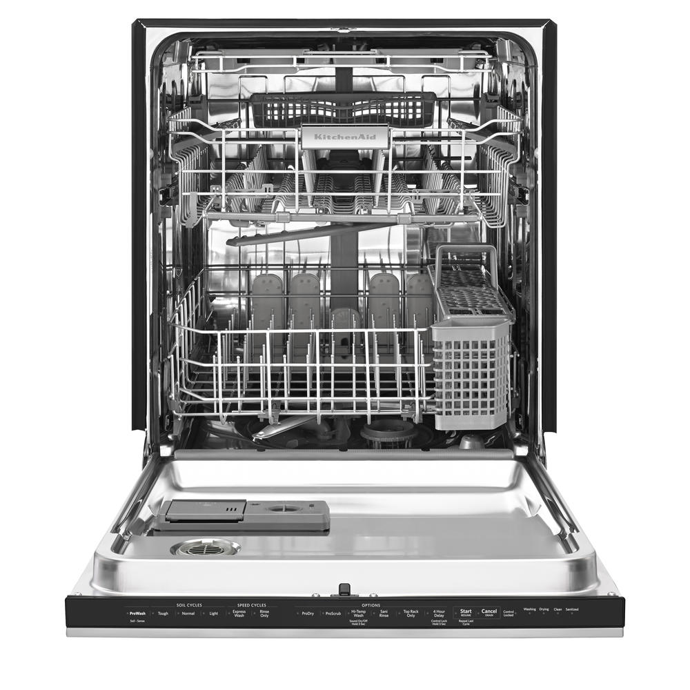 KitchenAid KDHE704DSS 24-in. Built-in Dishwasher w/ Ultra Handle and Third Rack - Stainless Steel