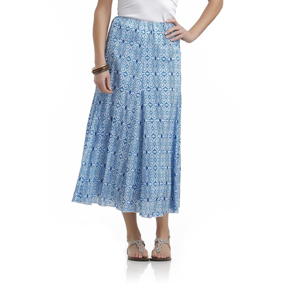 Sapphire Star Women's Gauze Skirt - Swirl