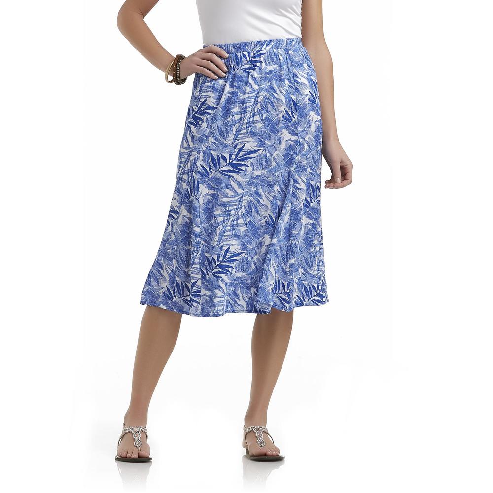 Laura Scott Women's Flared Skirt -Print