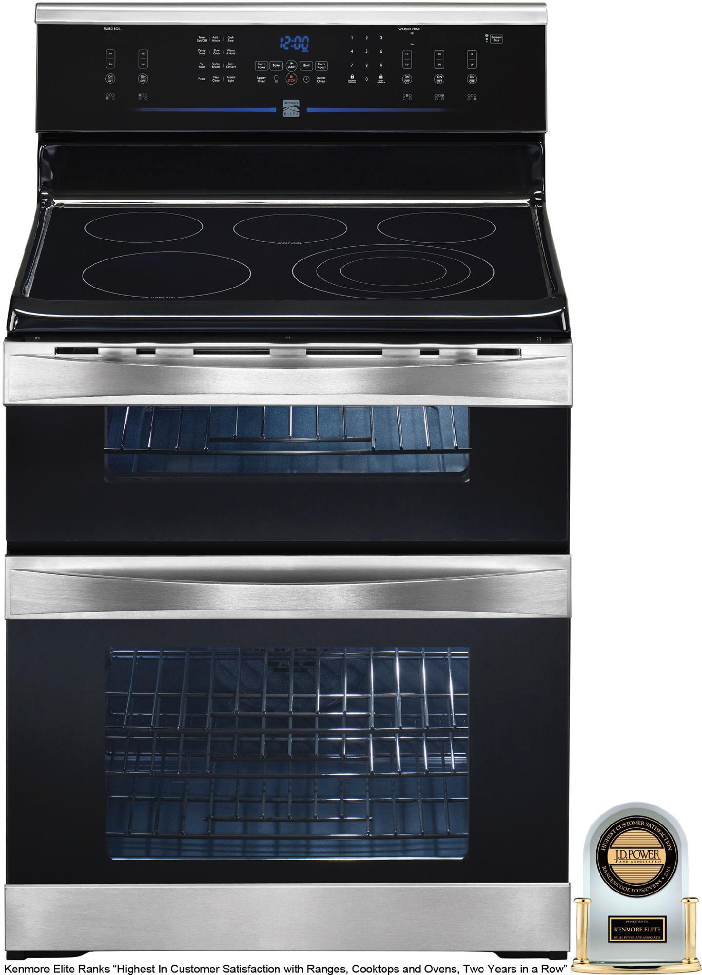 Kenmore Elite 6.64 Cu. Ft. Double-oven Electric Range W ...