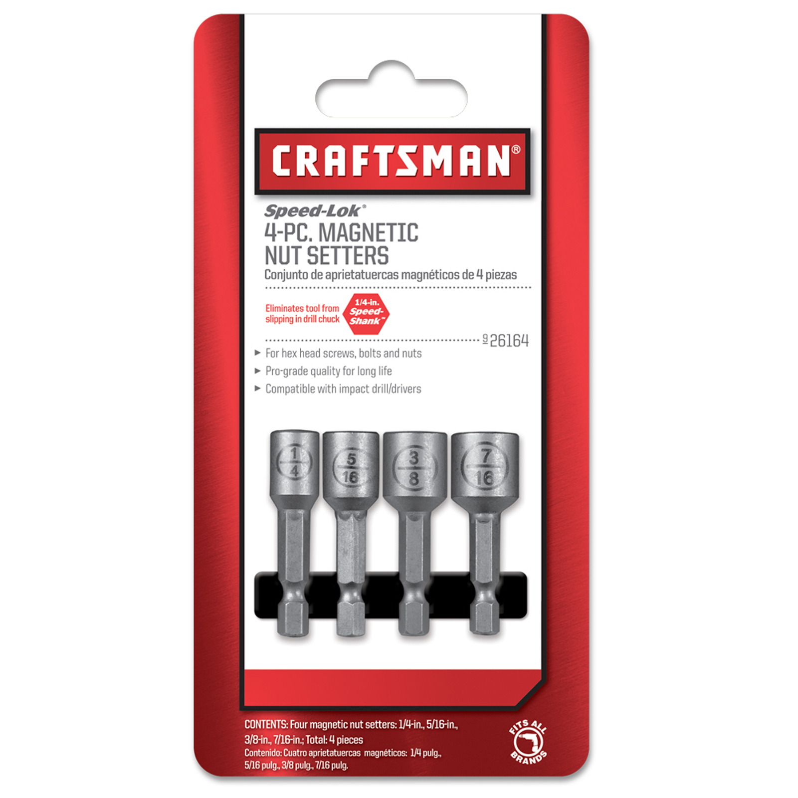 Craftsman 4 pc. Speed-Lok&trade; Nut Setter Set