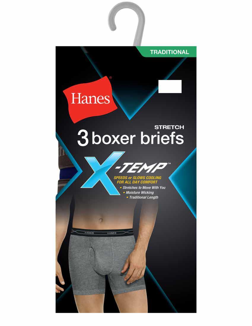 Hanes Men's 3-Pack X-Temp Boxer Briefs